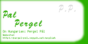 pal pergel business card